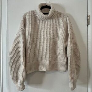 White Wool Turtleneck